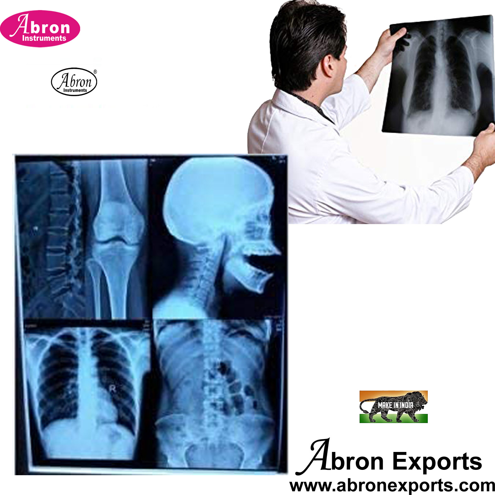 Ortho x-ray Blue film for printer Image water proof 8x10inch x100pc 280GSM Orthopadic Dental Medical clinic Hospital Abron ABM-2784BF1H 
